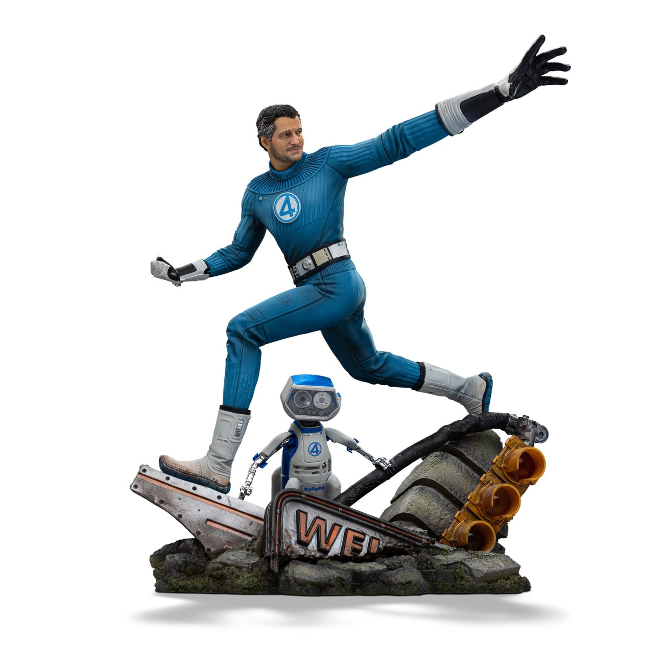 Immagine del prodotto Fantastic Four Statua Art Scale 1/10 Mr. Fantastic e H.E.R.B.I.E 26 cm
