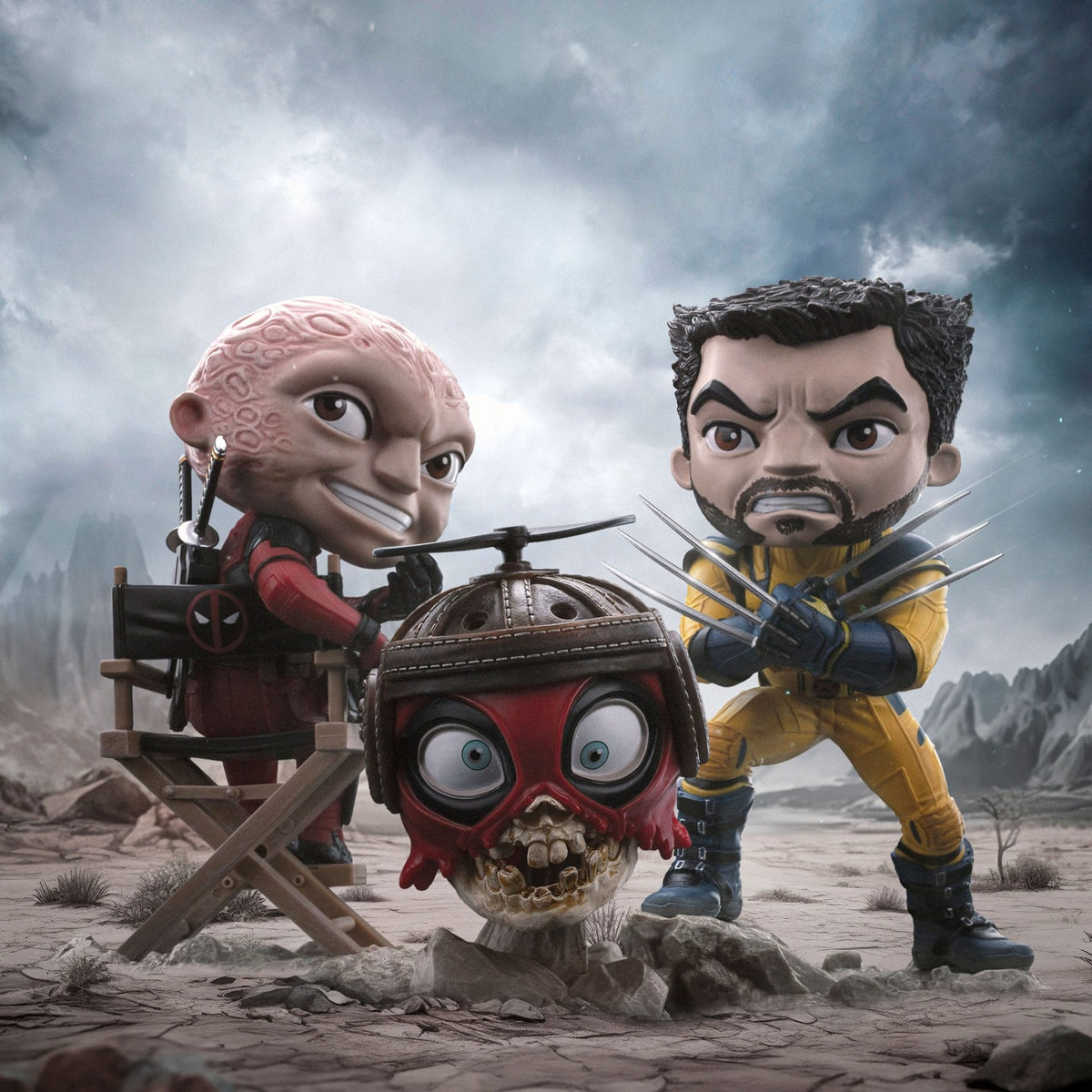 Immagine del prodotto Deadpool & Wolverine Mini Co. figura in PVC Deadpool senza maschera 13 cm