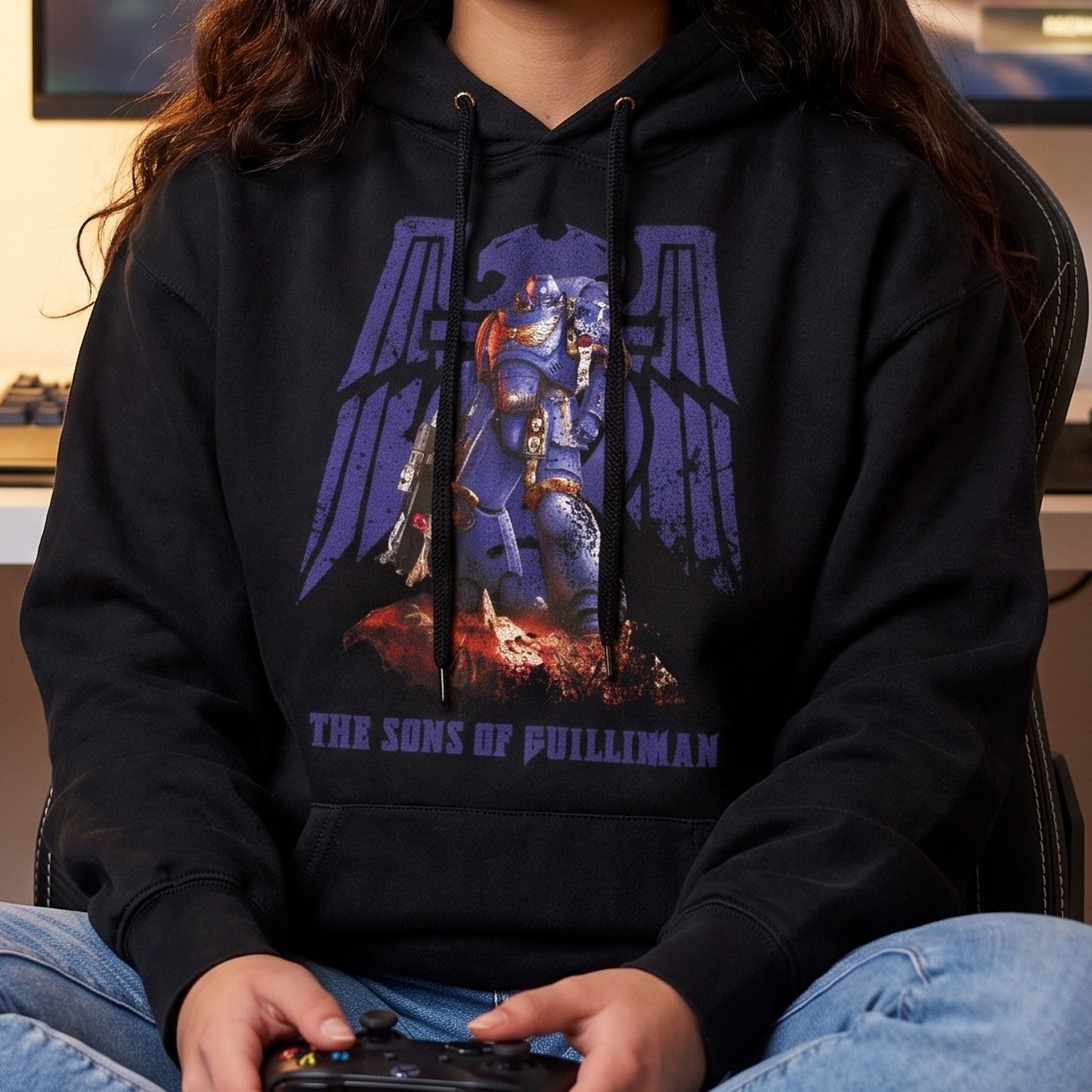 Immagine del prodotto Warhammer - Felpa con cappuccio Space Marines nera