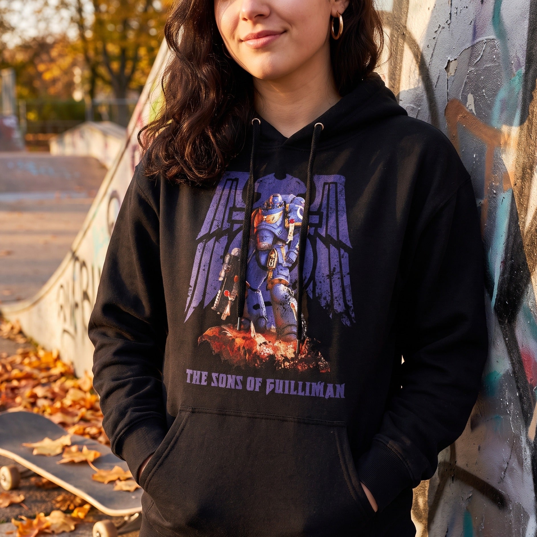 Immagine del prodotto Warhammer - Felpa con cappuccio Space Marines nera