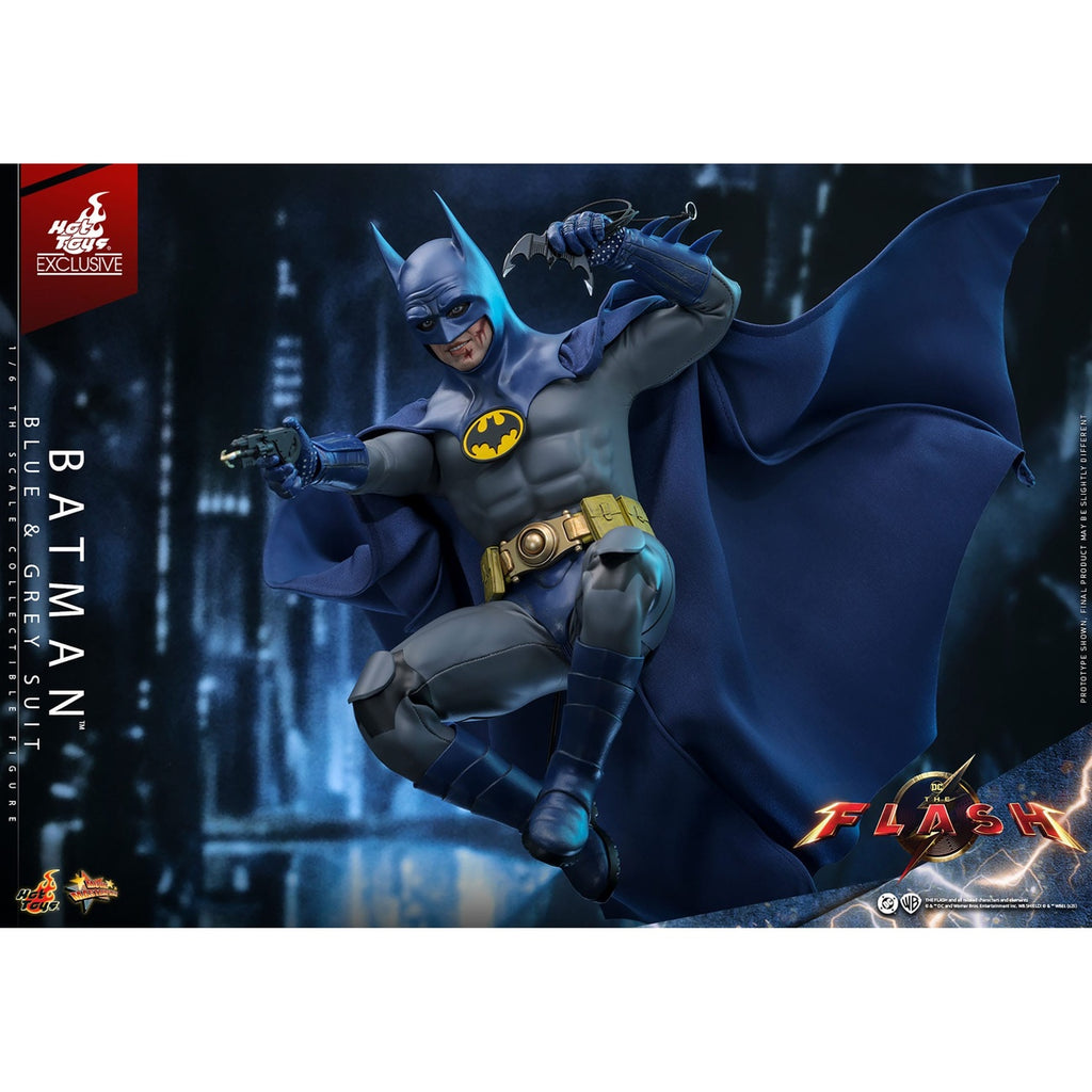 Product image The Flash Movie Masterpiece Action Figure 1/6 Batman (Blue & Grey Suit) Limited Edition Hot Toys Exclusive 30 cm