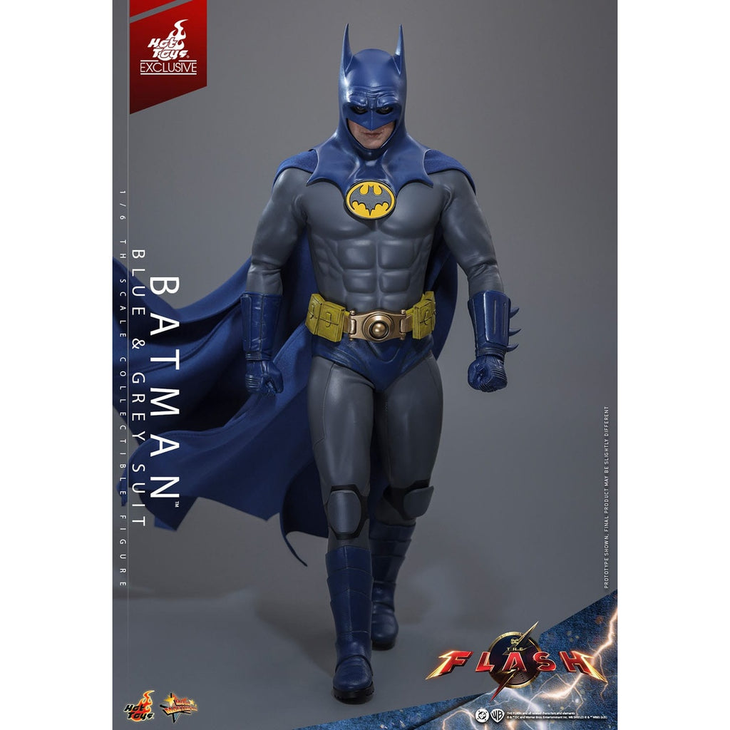 Product image The Flash Movie Masterpiece Action Figure 1/6 Batman (Blue & Grey Suit) Limited Edition Hot Toys Exclusive 30 cm