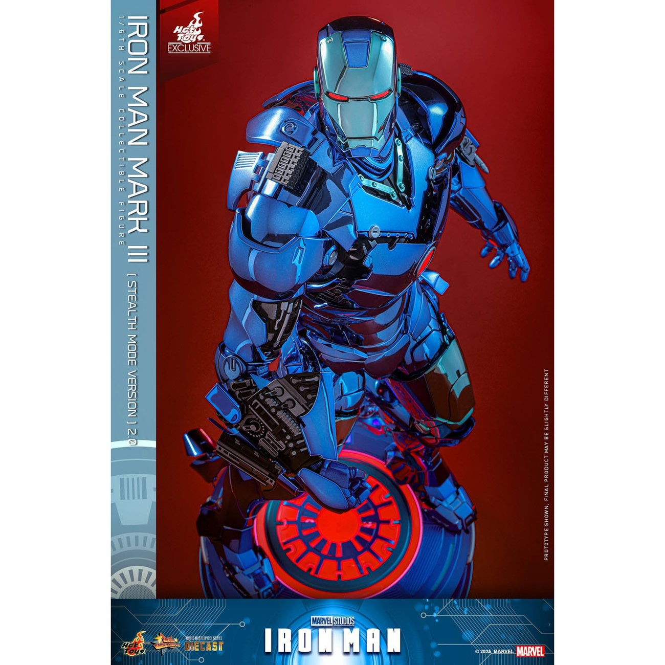 Immagine del prodotto Iron Man Movie Masterpiece Diecast action figure 1/6 Iron Man Mark III (Stealth Mode Ver.) 2.0 Hot Toys Exclusive 33 cm