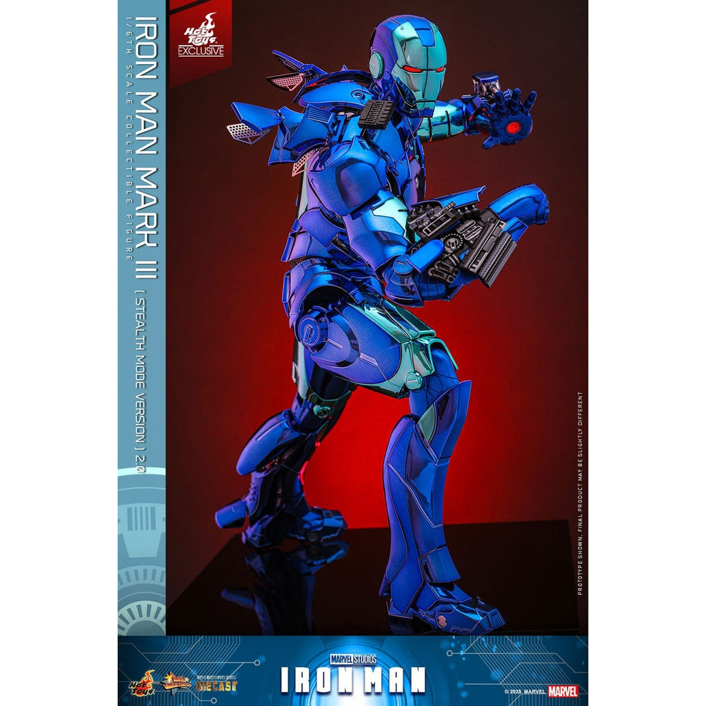 Immagine del prodotto Iron Man Movie Masterpiece Diecast action figure 1/6 Iron Man Mark III (Stealth Mode Ver.) 2.0 Hot Toys Exclusive 33 cm