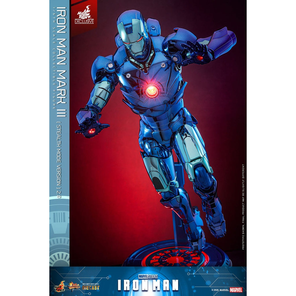 Immagine del prodotto Iron Man Movie Masterpiece Diecast action figure 1/6 Iron Man Mark III (Stealth Mode Ver.) 2.0 Hot Toys Exclusive 33 cm