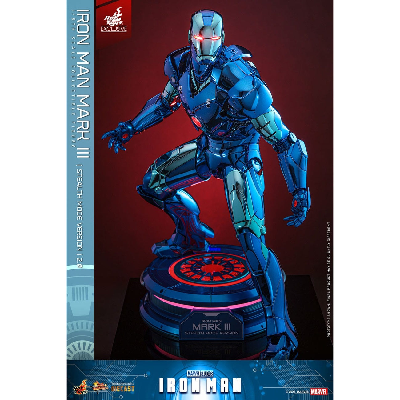 Immagine del prodotto Iron Man Movie Masterpiece Diecast action figure 1/6 Iron Man Mark III (Stealth Mode Ver.) 2.0 Hot Toys Exclusive 33 cm
