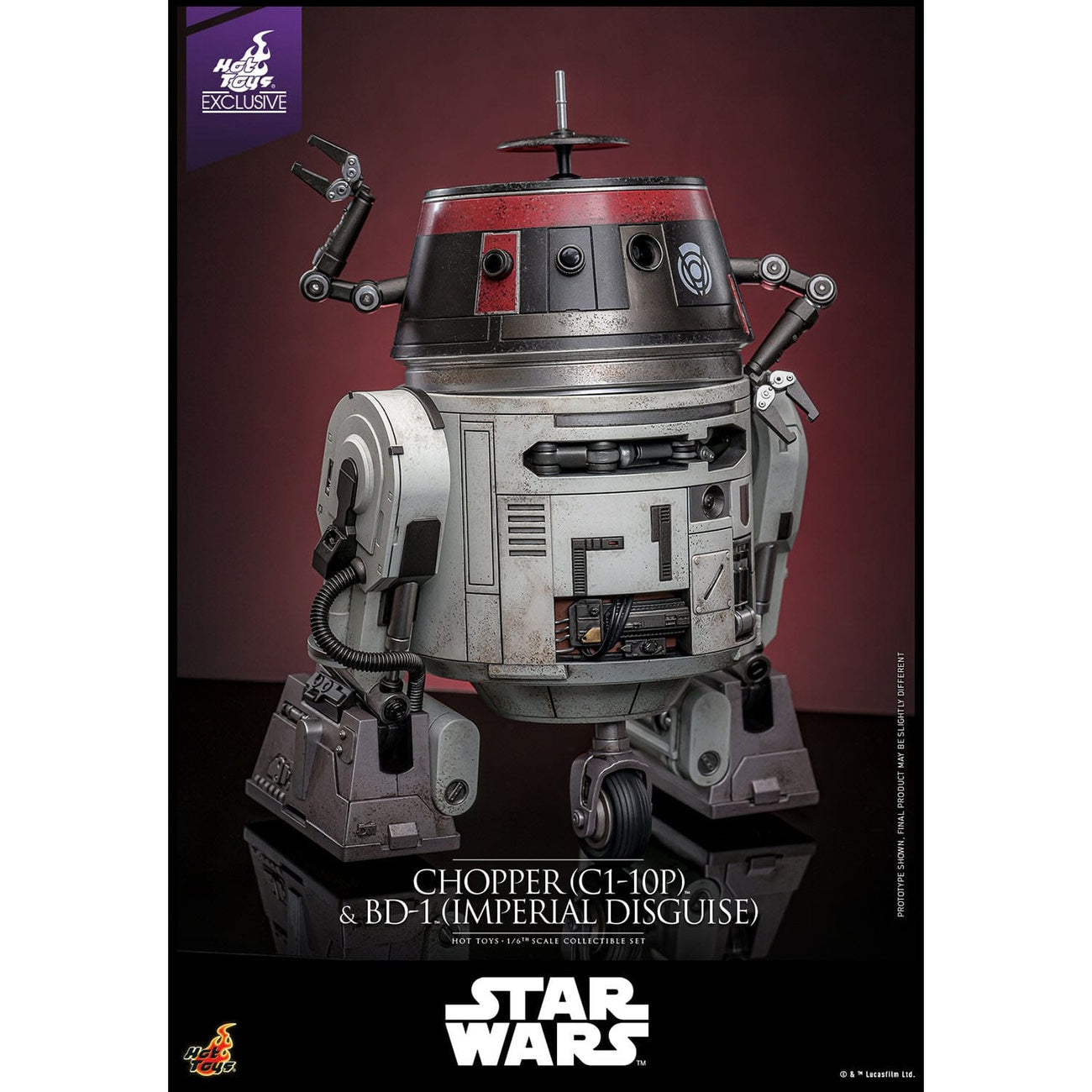 Immagine del prodotto Star Wars Set di action figure 1/6 Chopper (C1-10P™) & BD-1™ (Imperial Disguise) 18 cm & 8 cm