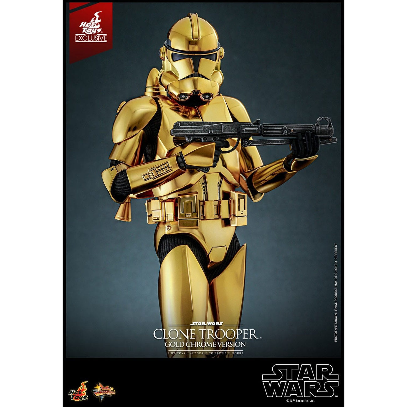 Immagine del prodotto Star Wars Action figure 1/6 Clone Trooper (Gold Chrome Version) Exclusive 30 cm