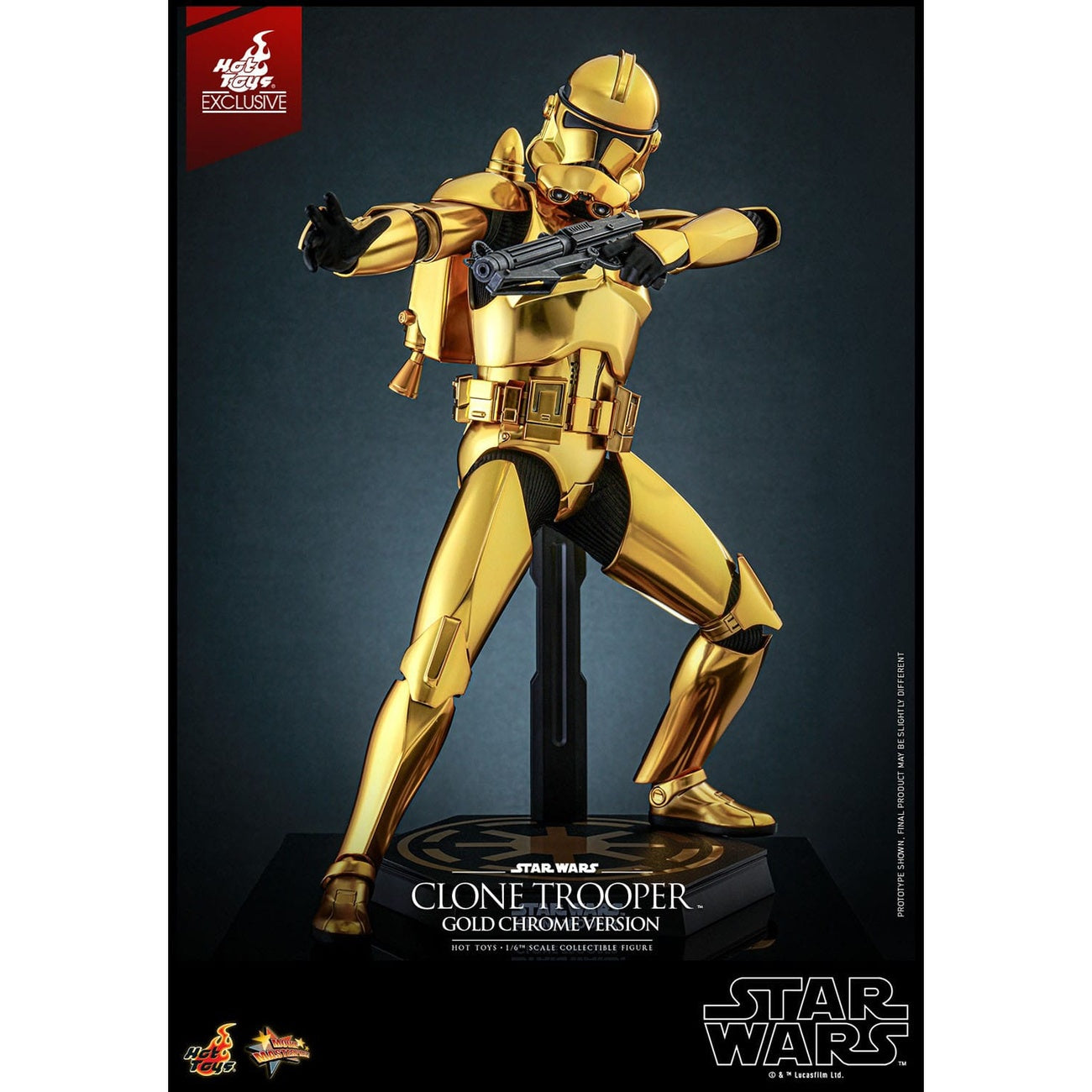Immagine del prodotto Star Wars Action figure 1/6 Clone Trooper (Gold Chrome Version) Exclusive 30 cm