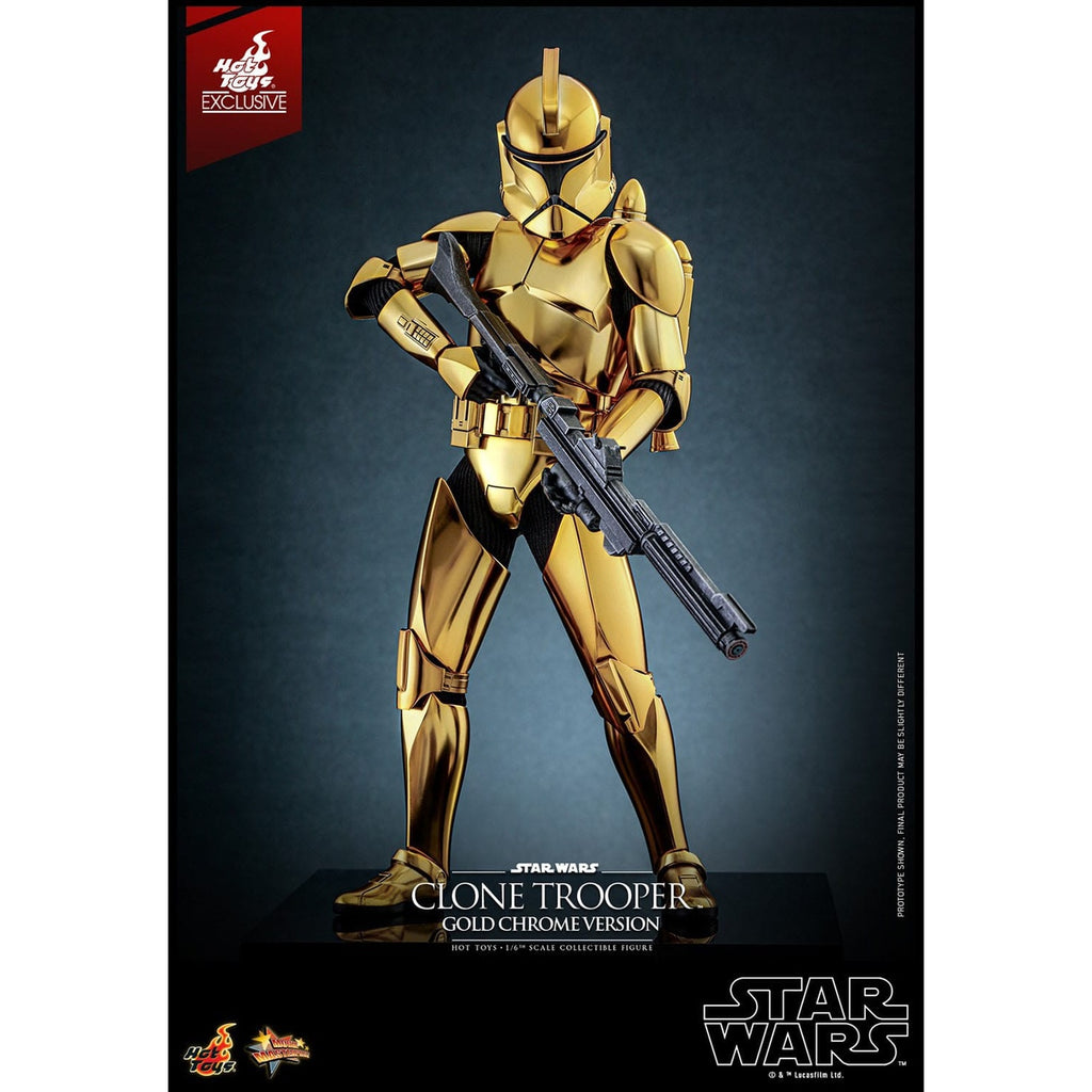 Immagine del prodotto Star Wars Action figure 1/6 Clone Trooper (Gold Chrome Version) Exclusive 30 cm
