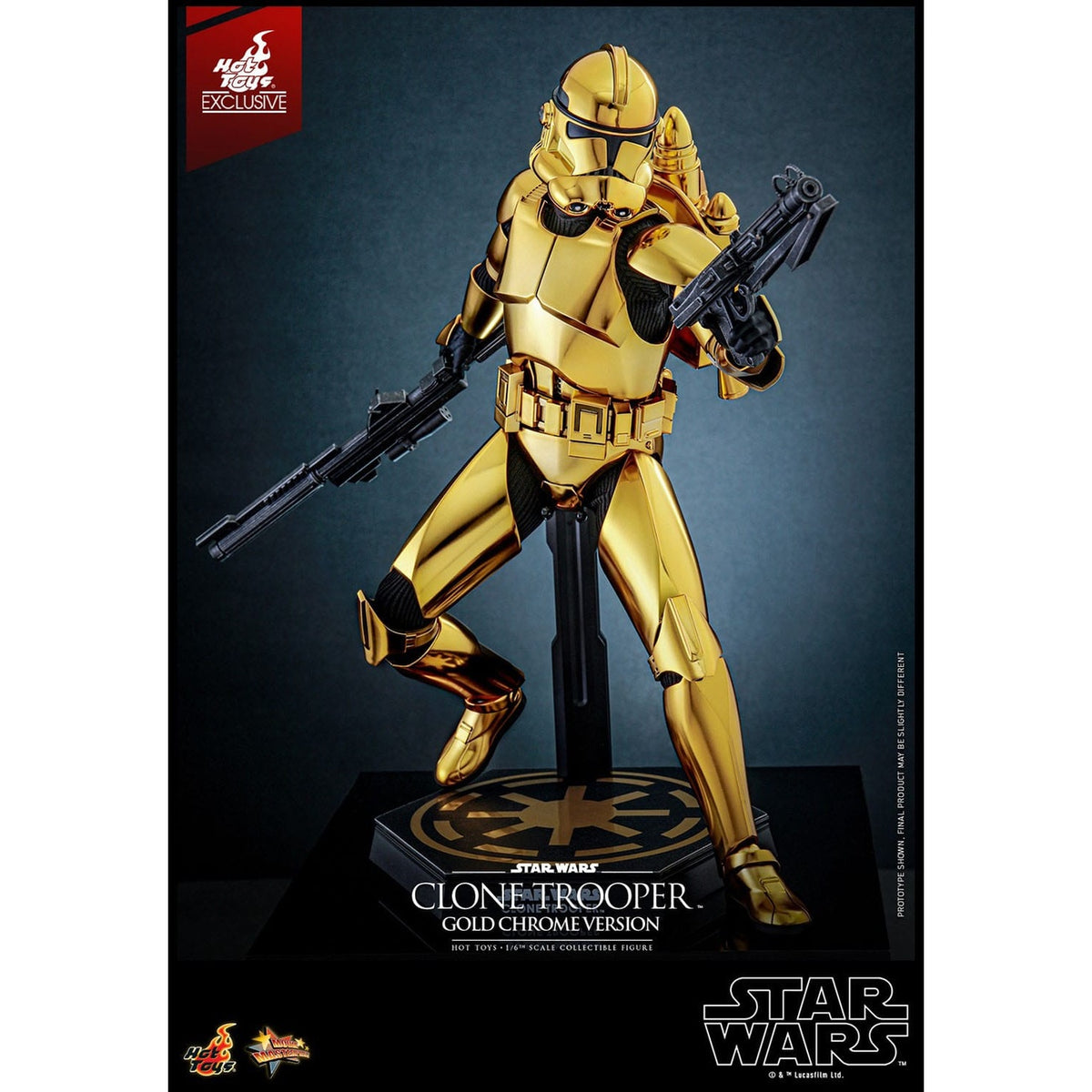 Immagine del prodotto Star Wars Action figure 1/6 Clone Trooper (Gold Chrome Version) Exclusive 30 cm