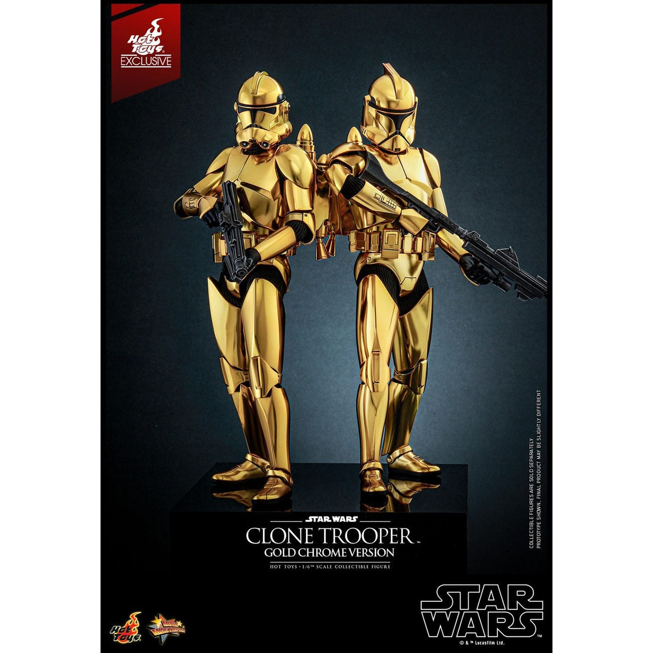 Immagine del prodotto Star Wars Action figure 1/6 Clone Trooper (Gold Chrome Version) Exclusive 30 cm