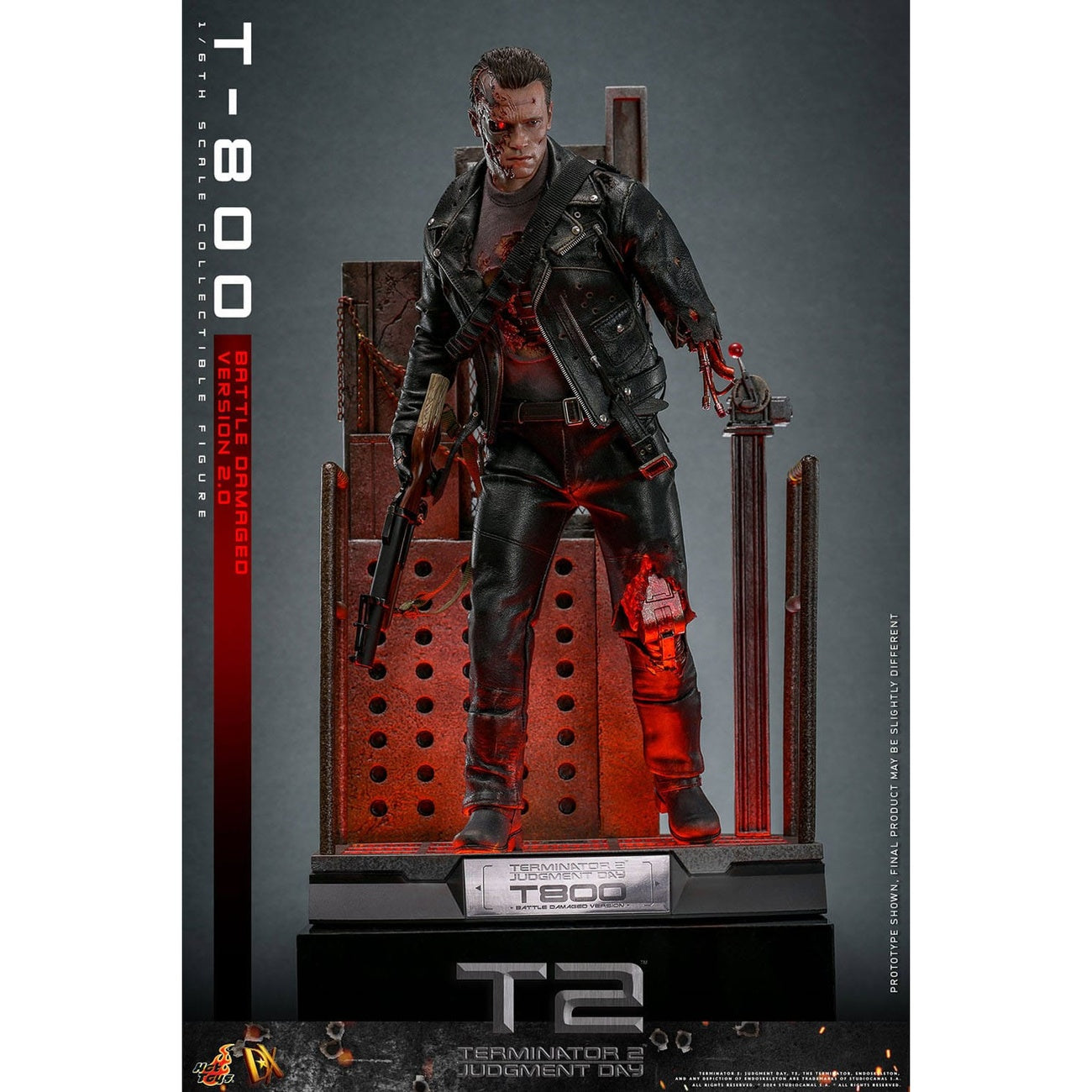 Immagine del prodotto Terminator 2 Movie Masterpiece Action figure 1/6 T-800 Battle Damaged Version 2.0 32 cm