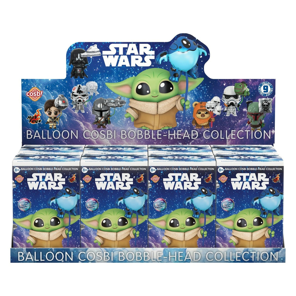 Immagine del prodotto Star Wars Cosbi minifigure Balloon 8 cm Blind Box espositore (8)