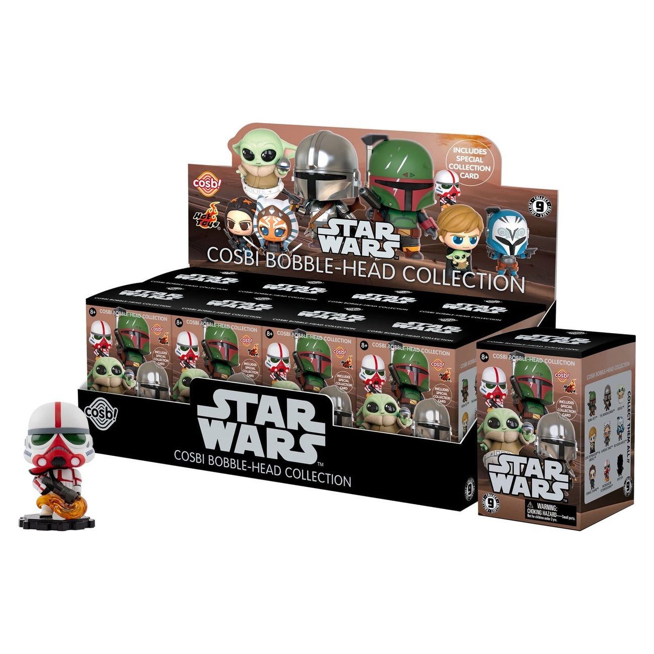 Immagine del prodotto Star Wars Cosbi Minifigure Serie 1 8 cm Blind Box Display (8)