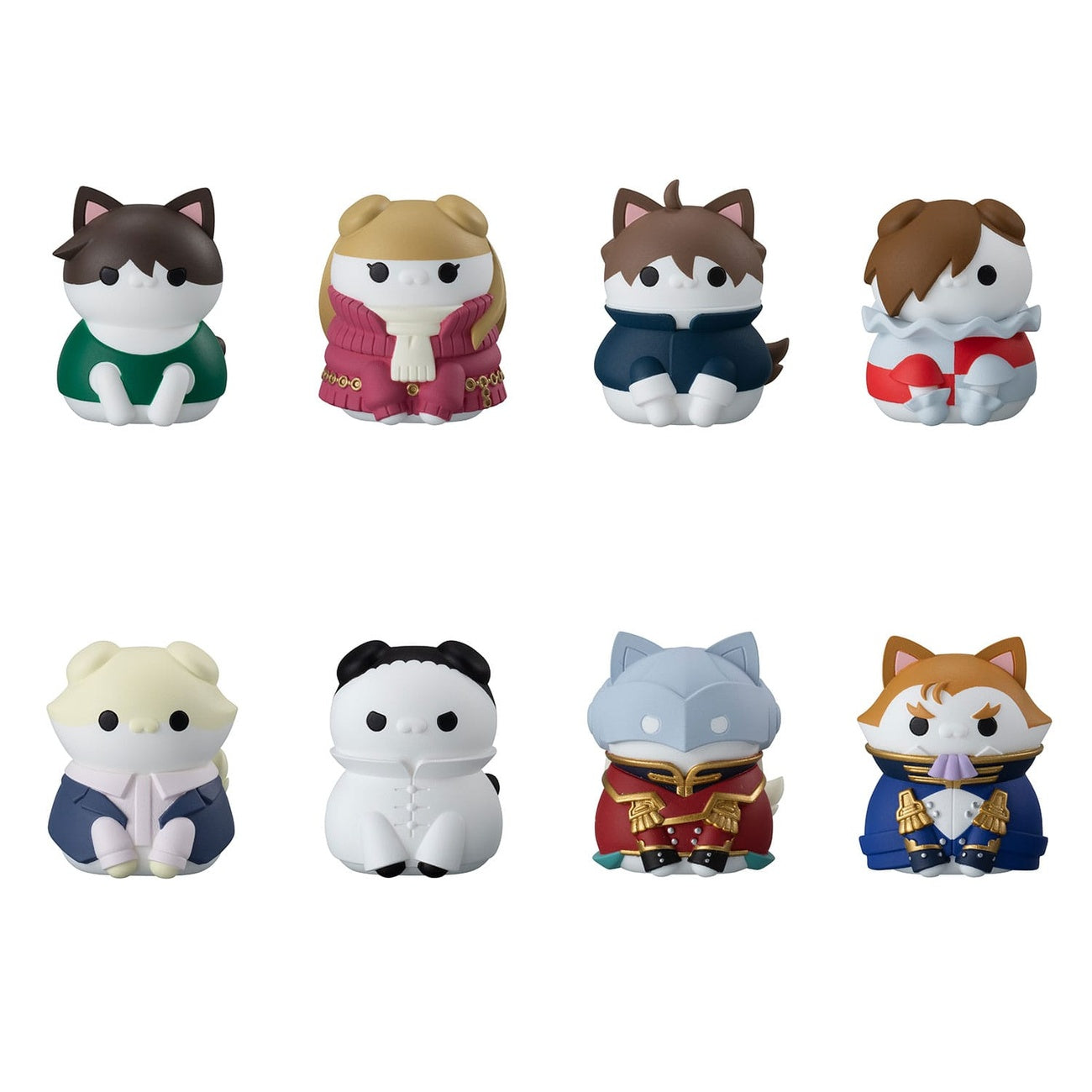 Immagine del prodotto Mobile Suit Gundam Mega Cat Project New Mobile Report Gundam Wing Nyandam figure da collezione Cats Transformation Mission Accomplished! assortimento 3 cm (8)