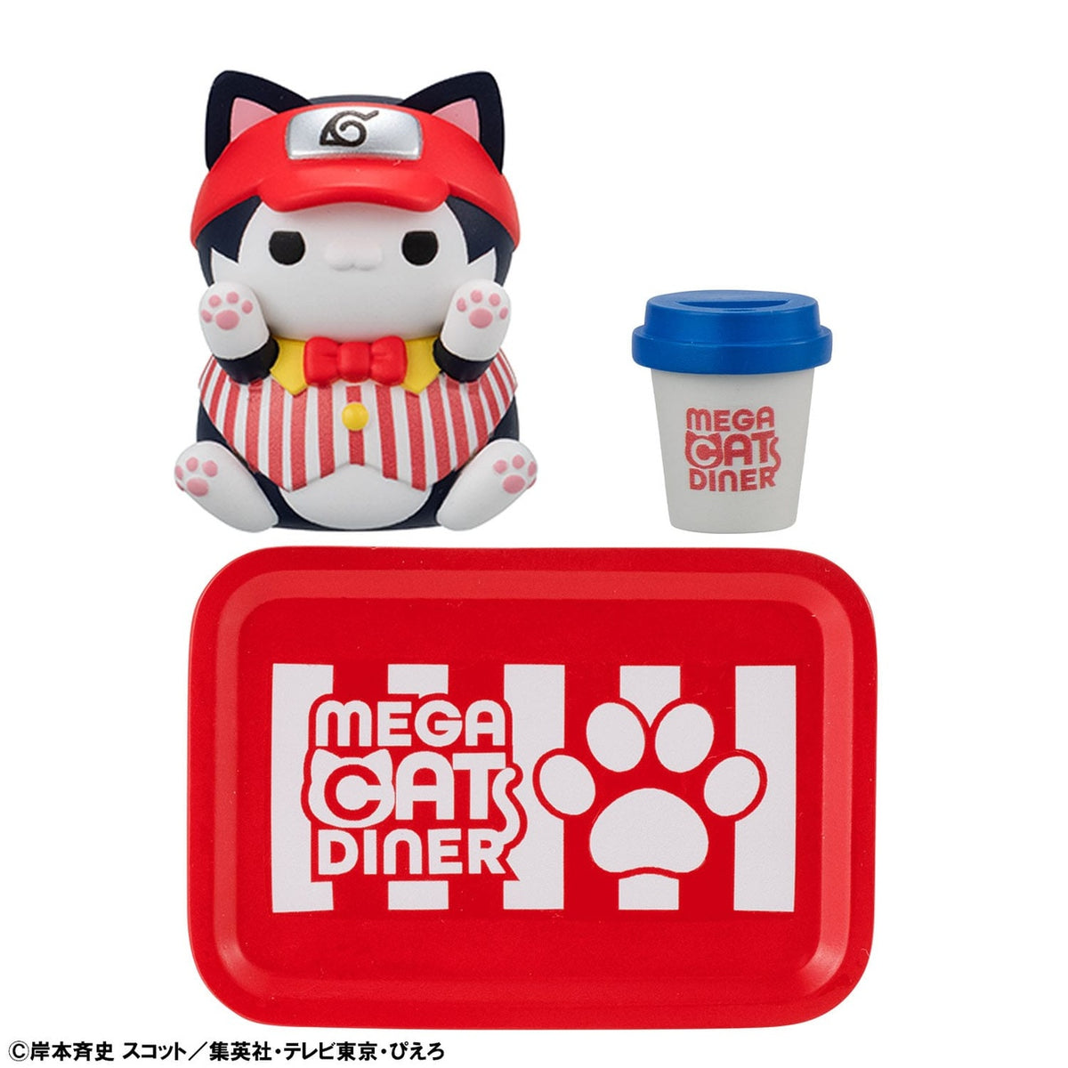 Product image Naruto Shippuden Mega Cat Project Nyaruto! Collectible Figures Mega Cat Diner 3 cm Assortment (6)