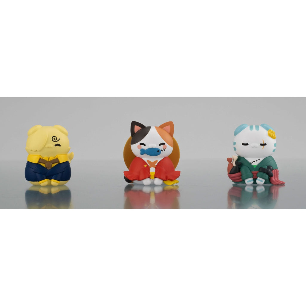 Immagine del prodotto One Piece Mega Cat Project figure da collezione set da 3 Nyan Piece Nyan! Happy Trio 2024 Limited Ver. 3 cm