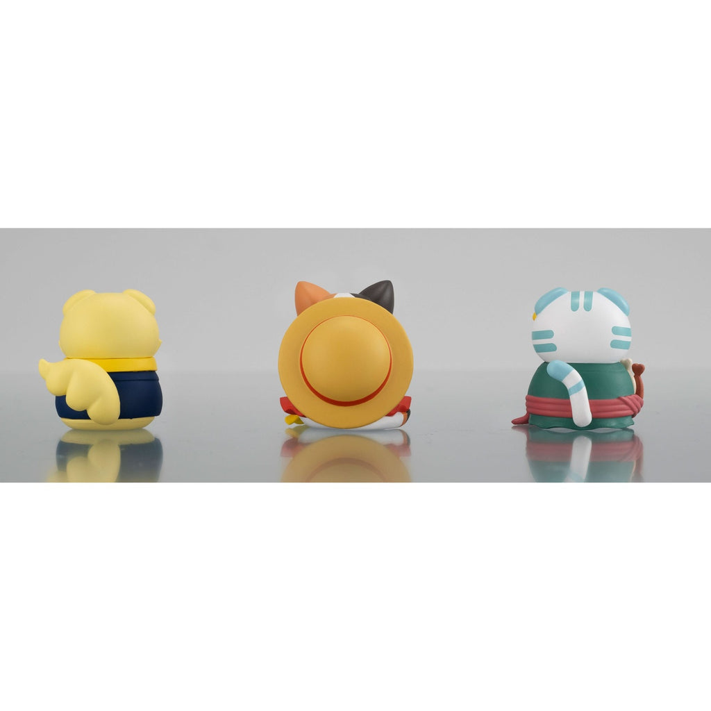 Immagine del prodotto One Piece Mega Cat Project figure da collezione set da 3 Nyan Piece Nyan! Happy Trio 2024 Limited Ver. 3 cm