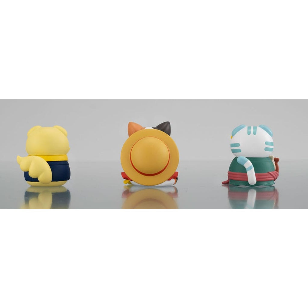 Immagine del prodotto One Piece Mega Cat Project figure da collezione set da 3 Nyan Piece Nyan! Happy Trio 2024 Limited Ver. 3 cm
