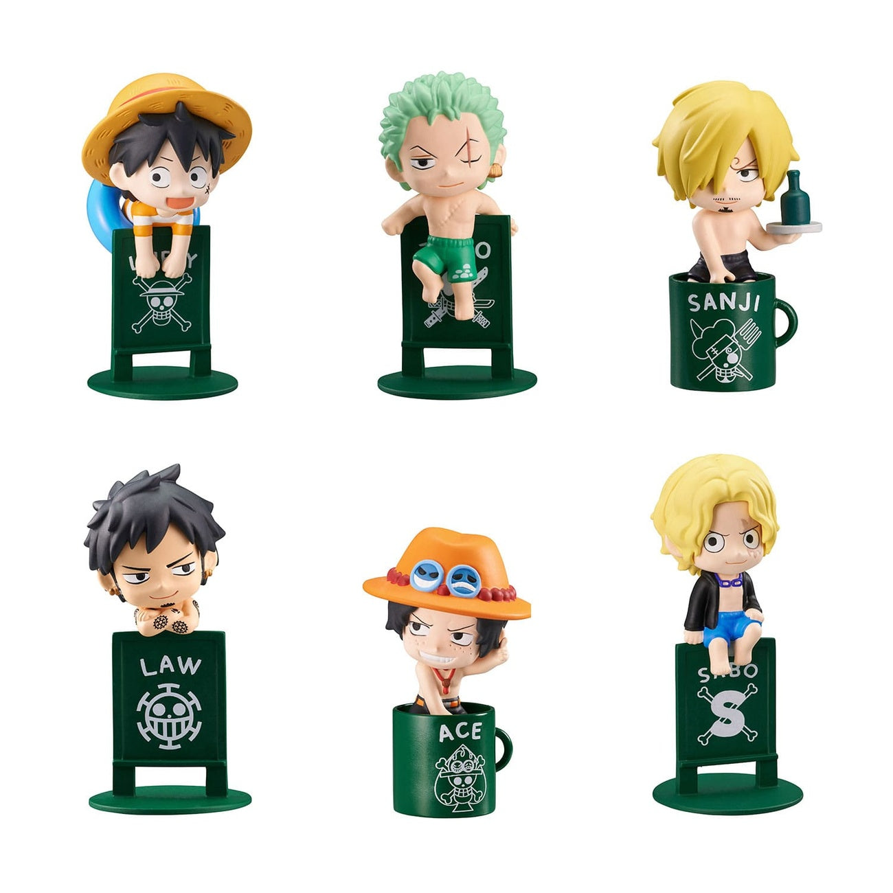 Immagine del prodotto One Piece Ochatomo Series Figure da collezione Pirates Vacance 4 cm Assortimento (8)
