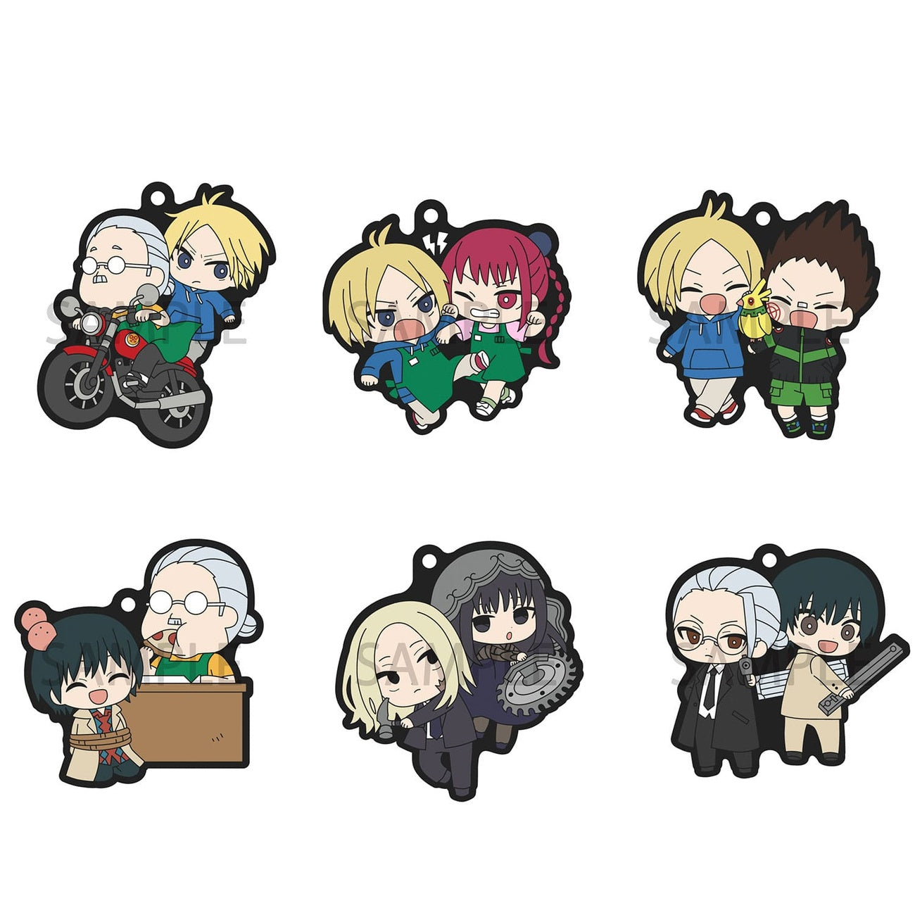 Immagine del prodotto Sakamoto Days Mascot in gomma Buddycolle Ciondolo in gomma 7 cm Assortimento (6)