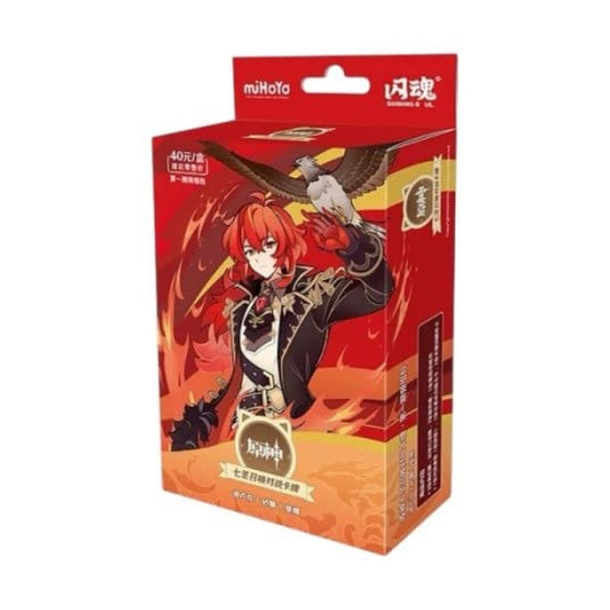 Immagine del prodotto Genshin Impact Gioco di carte collezionabili - Mazzo iniziale precostruito 01 - Diluc - Serie 1 *Versione cinese*