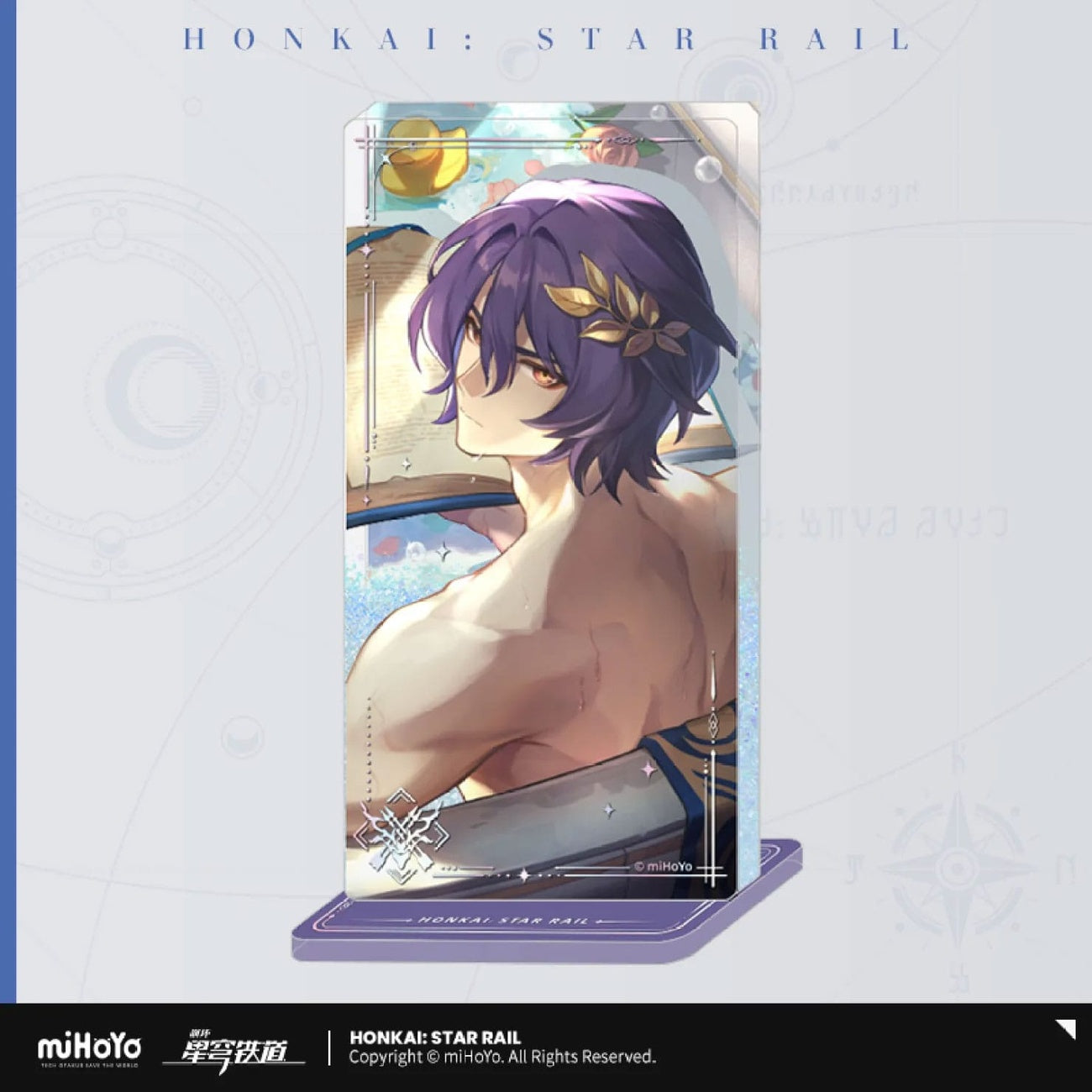 Immagine del prodotto Honkai: Star Rail Light Cone ornamento in acrilico con glitter: Dr. Ratio Baptism of Pure Thought 15 cm