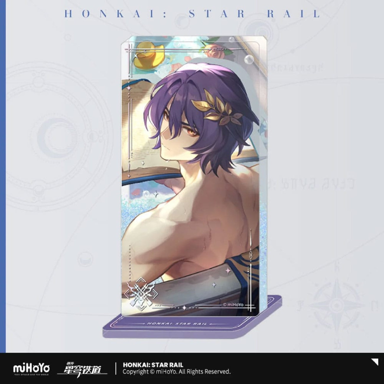 Immagine del prodotto Honkai: Star Rail Light Cone ornamento in acrilico con glitter: Dr. Ratio Baptism of Pure Thought 15 cm