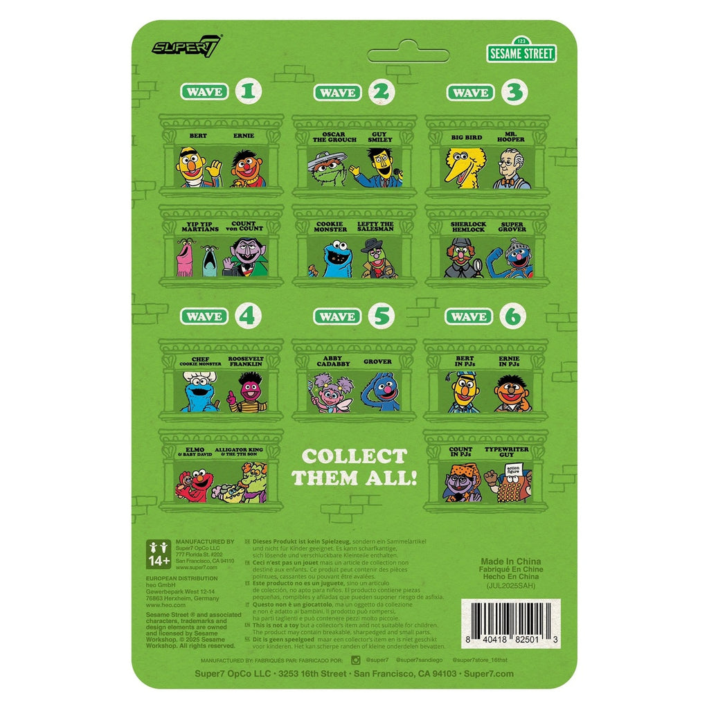 Immagine del prodotto Sesame Street action figure ReAction Wave 06 Typewriter Guy 10 cm