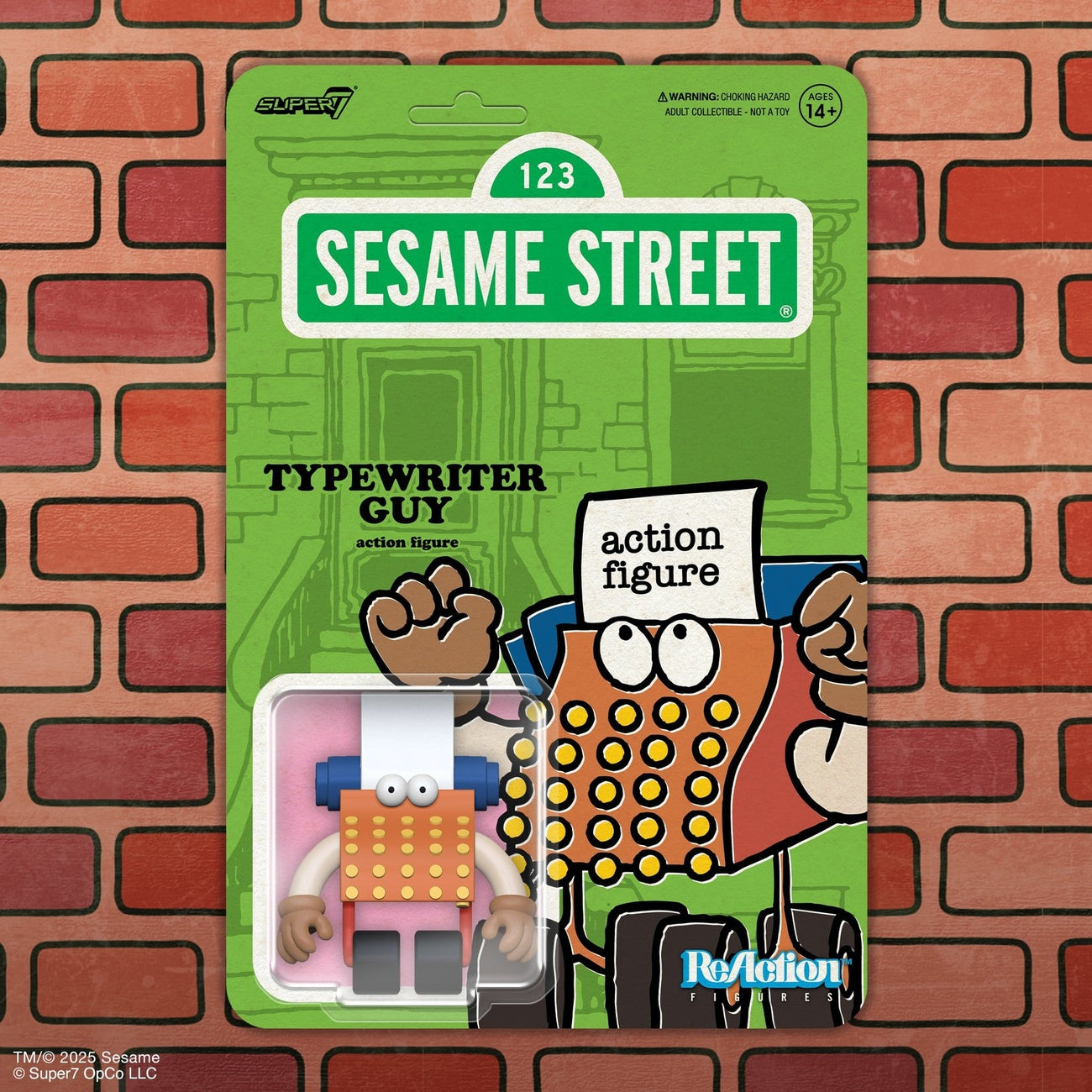 Immagine del prodotto Sesame Street action figure ReAction Wave 06 Typewriter Guy 10 cm