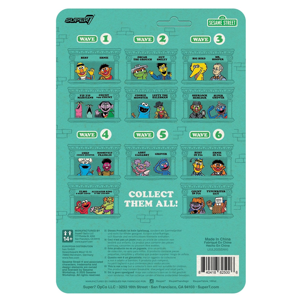 Product image Sesame Street ReAction Action Figure Wave 06 Ernie (PJs) 10 cm