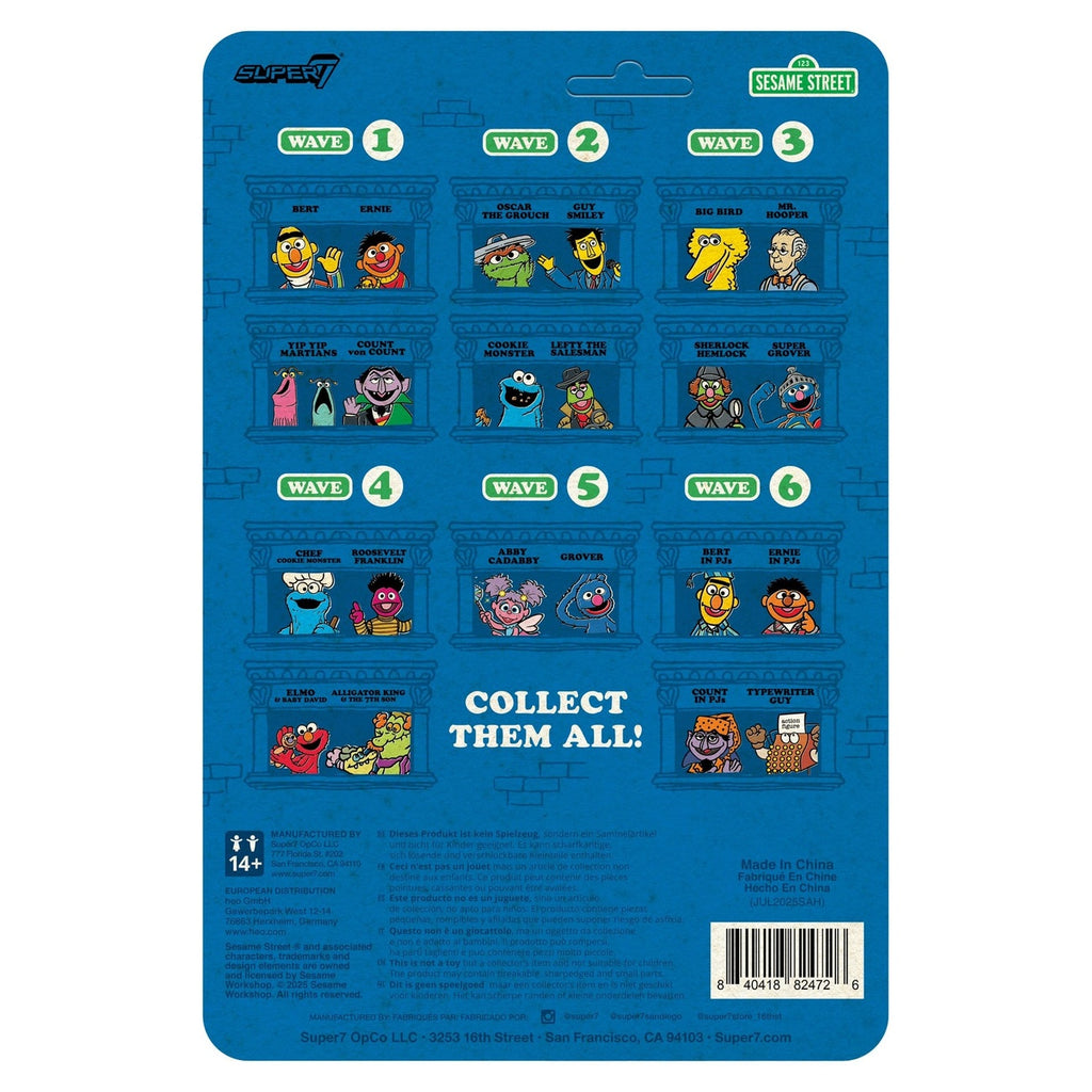 Immagine del prodotto Sesamo Street action figure ReAction Wave 06 Count von Count (pigiama) 10 cm