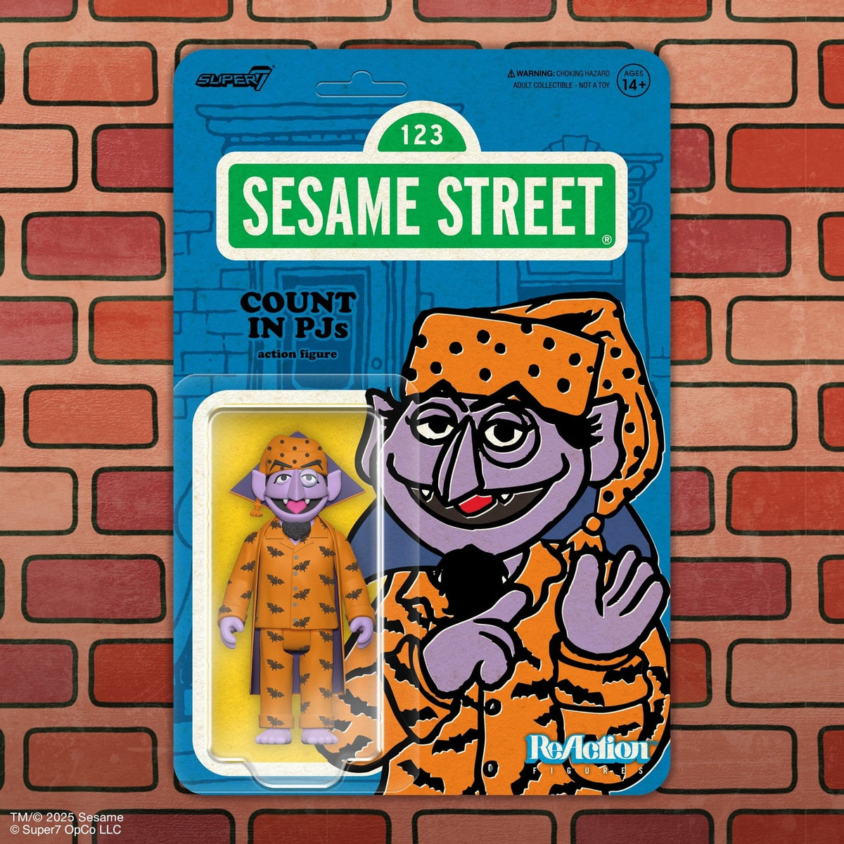 Immagine del prodotto Sesamo Street action figure ReAction Wave 06 Count von Count (pigiama) 10 cm
