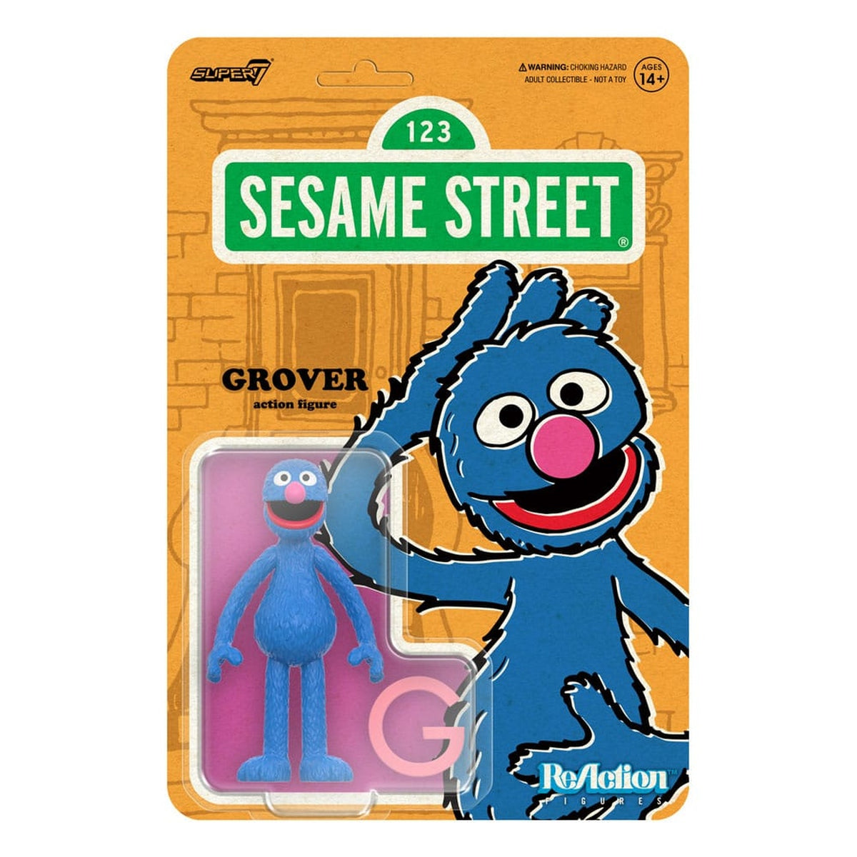 Immagine del prodotto Sesame Street action figure ReAction Wave 05 Grover 10 cm