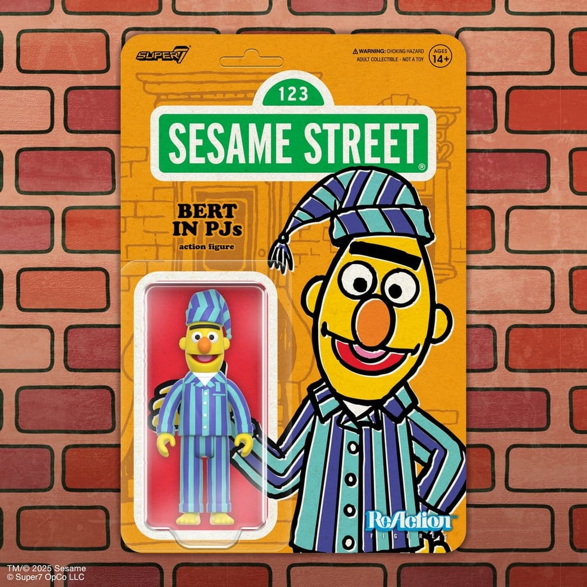 Immagine del prodotto Sesame Street action figure ReAction Wave 06 Bert (PJ) 10 cm