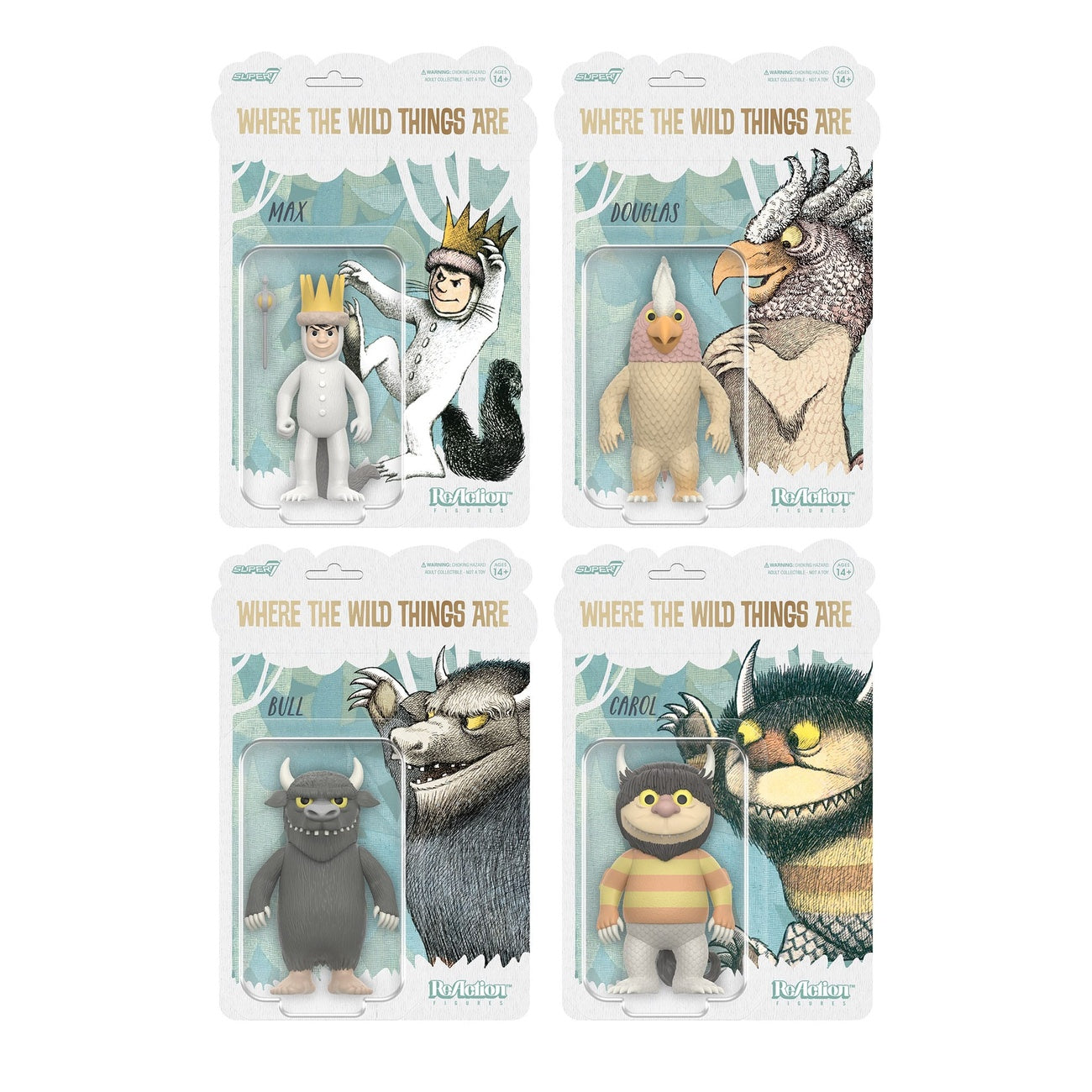 Immagine del prodotto Nel paese dei mostri selvaggi action figure ReAction Wave 01 Bull (mostro) 10 cm