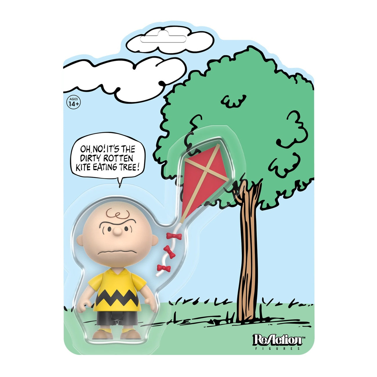 Immagine del prodotto Peanuts action figure ReAction Charlie Brown and the Kite-Eating Tree (Comic Panel) 9 cm