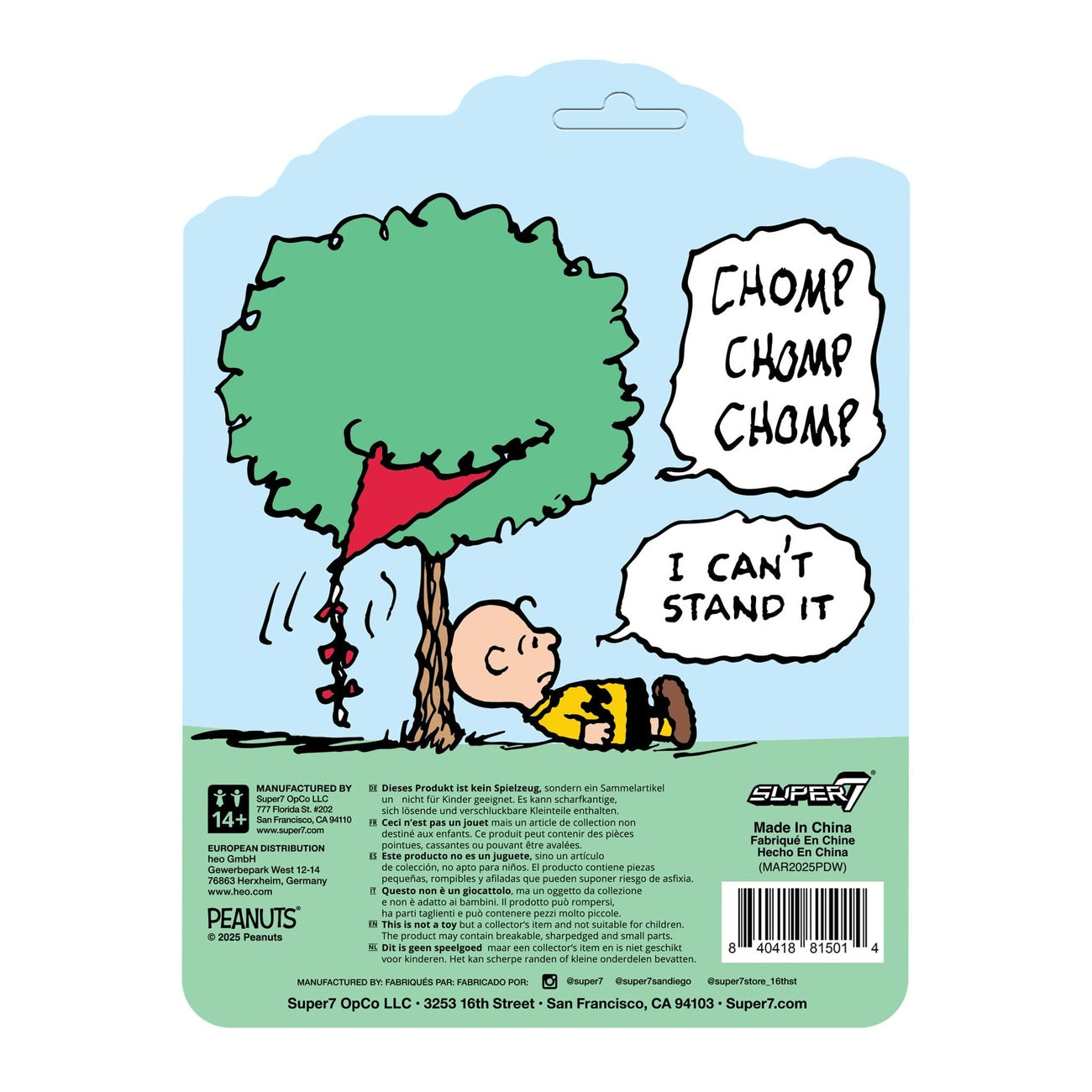 Immagine del prodotto Peanuts action figure ReAction Charlie Brown and the Kite-Eating Tree (Comic Panel) 9 cm