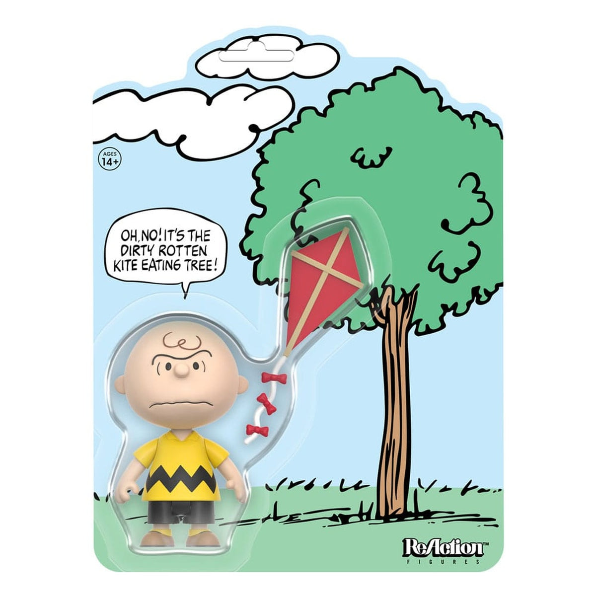 Immagine del prodotto Peanuts action figure ReAction Charlie Brown and the Kite-Eating Tree (Comic Panel) 9 cm