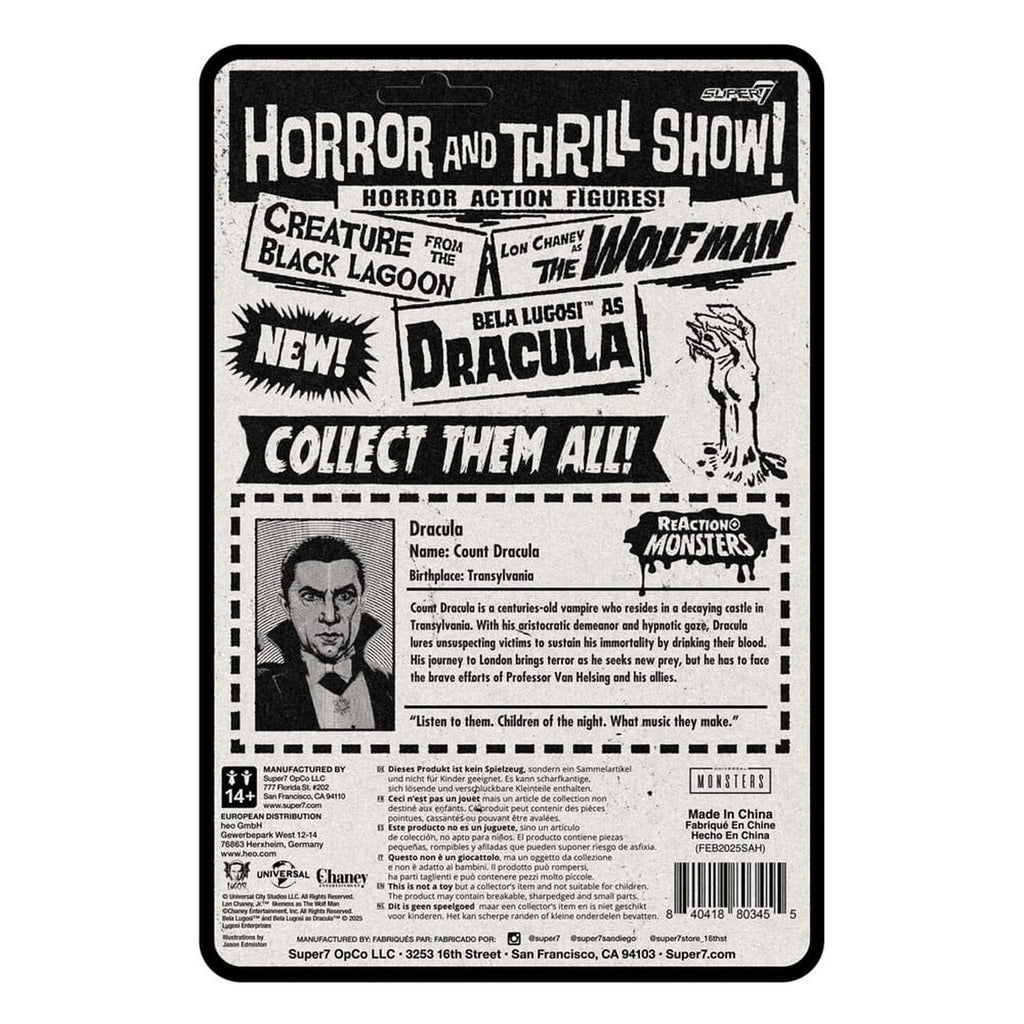Immagine del prodotto Universal Monsters action figure ReAction+ Wave 1 Dracula 10 cm