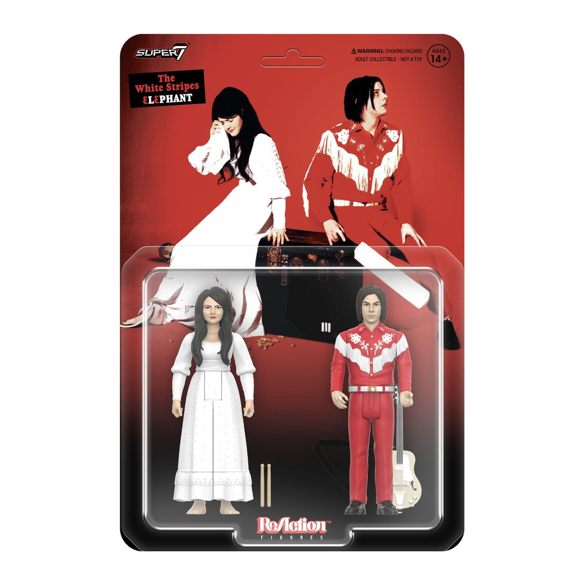 Immagine del prodotto The White Stripes ReAction action figure set da 2 Wave 02 The White Stripes (Elephant) 10 cm
