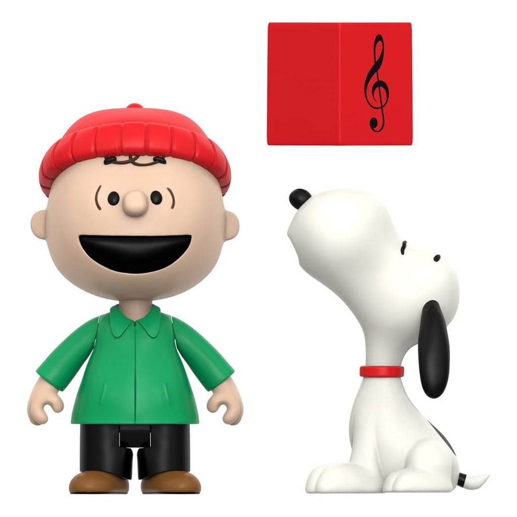 Immagine del prodotto Peanuts ReAction Set di 2 action figure Charlie Brown e Snoopy (Canto di Natale) 10 cm