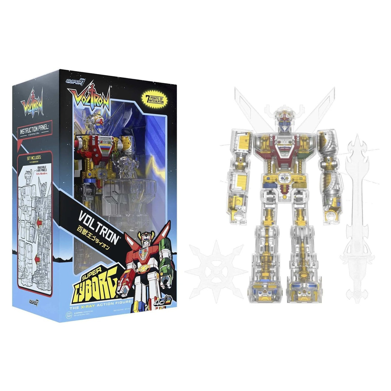 Immagine del prodotto Voltron Super Cyborg Action Figure Voltron (Clear) 35 cm