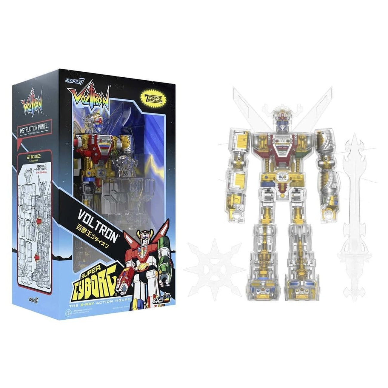 Immagine del prodotto Voltron Super Cyborg Action Figure Voltron (Clear) 35 cm