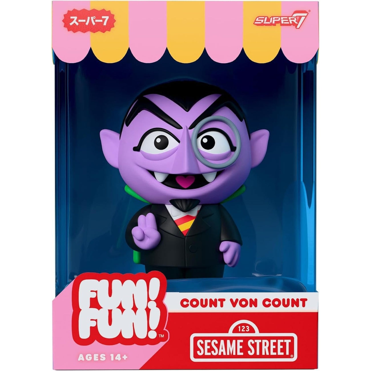 Immagine del prodotto Sesame Street Fun! Fun! Figure in morbido vinile Wave 01 - Count von Count 18 cm