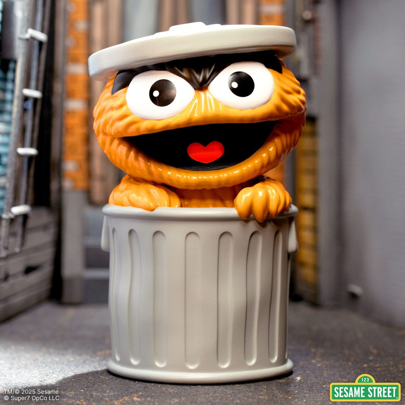 Immagine del prodotto Sesame Street FUN! FUN! Figura in soft vinyl Oscar the Grouch (arancione) 13 cm