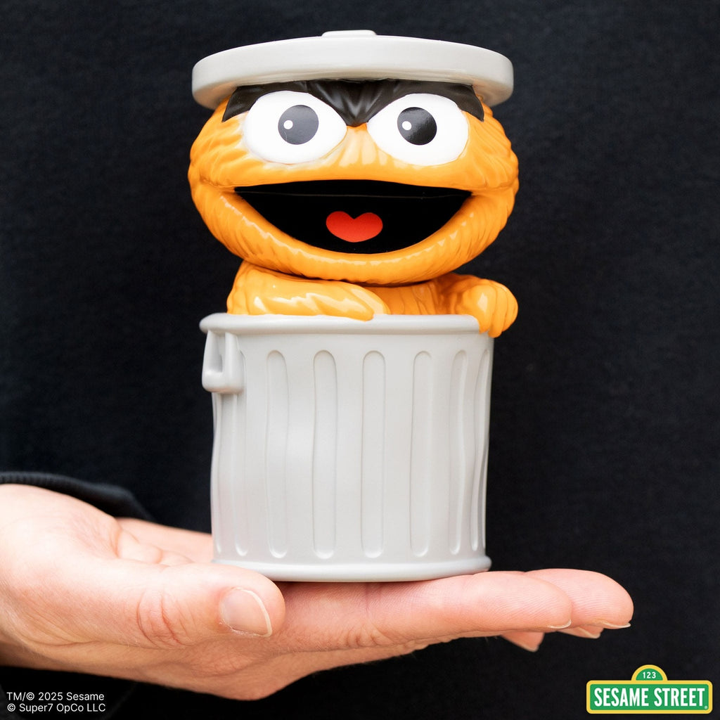 Immagine del prodotto Sesame Street FUN! FUN! Figura in soft vinyl Oscar the Grouch (arancione) 13 cm