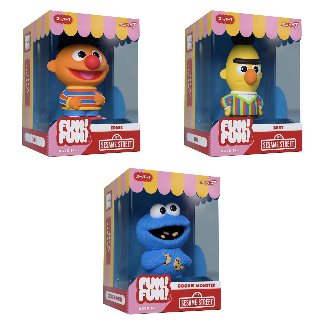 Immagine del prodotto Sesame Street FUN! FUN! Figure in soft vinyl Wave 02 Ernie 13 cm