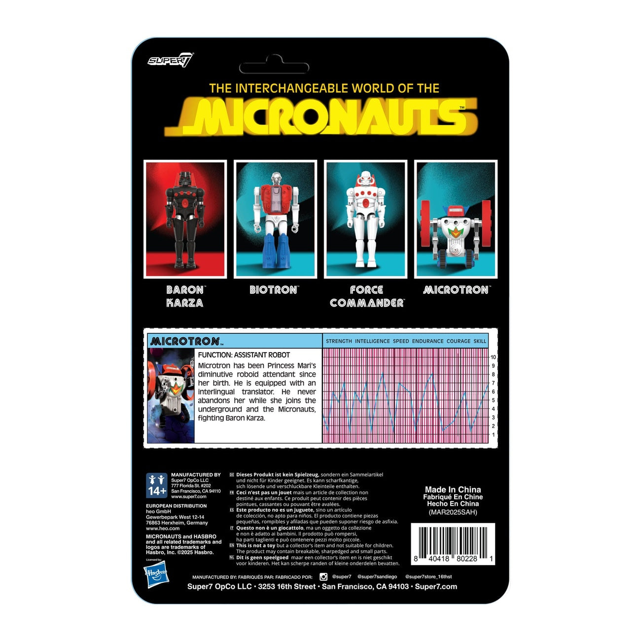 Immagine del prodotto Micronauts action figure ReAction+ Wave 02 Microtron 9 cm